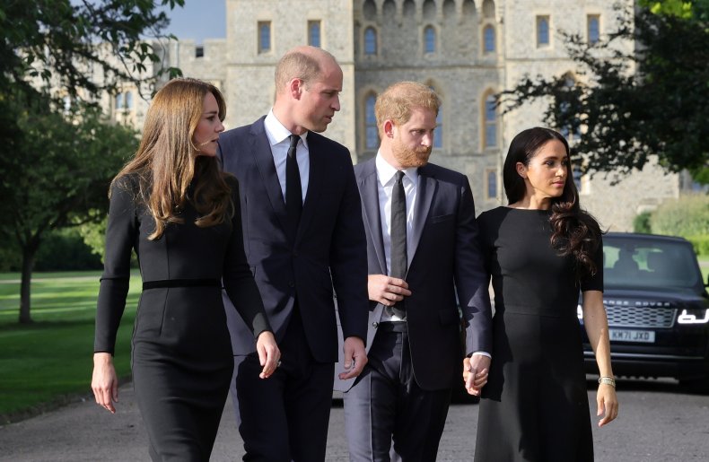 Prince and Princess of Wales and Sussexes