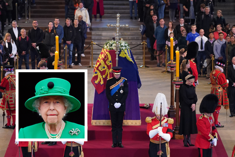 Queen Elizabeth II Coffin Lying-in-State