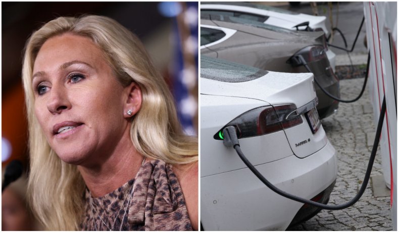 Marjorie Taylor Green and electric cars