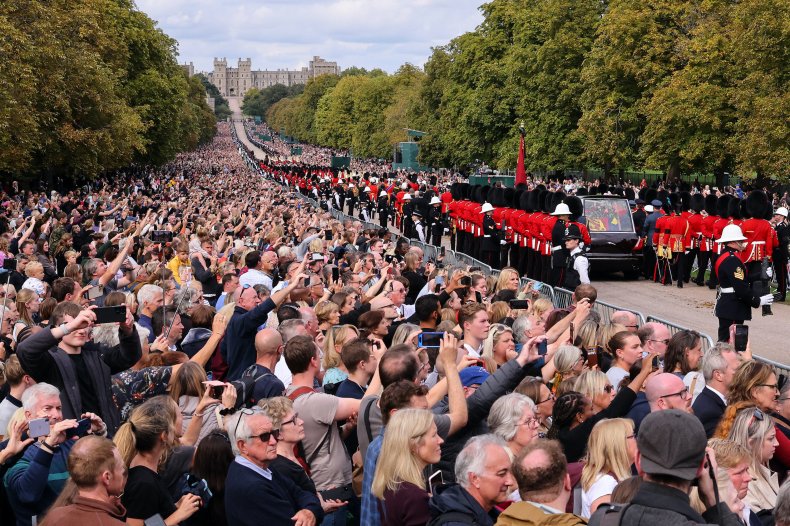 Queen Elizabeth funeral hearse