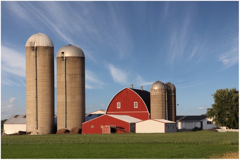 Stock image of a farm