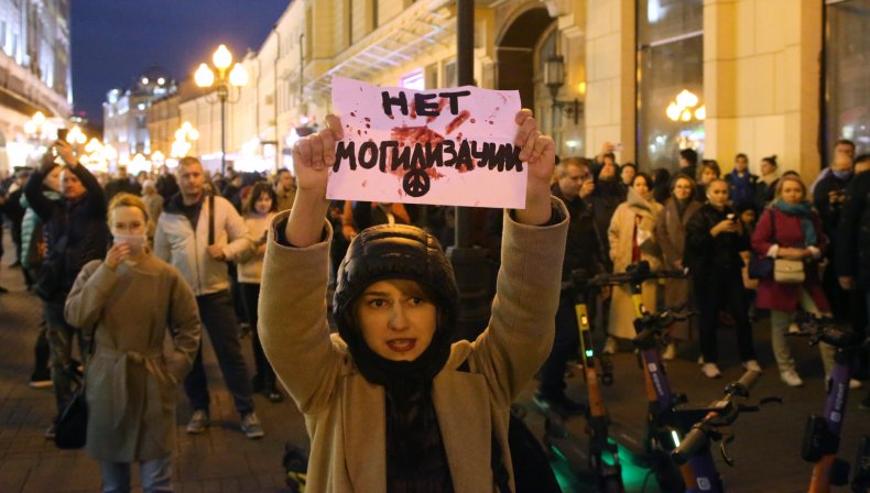Russian protest in Moscow