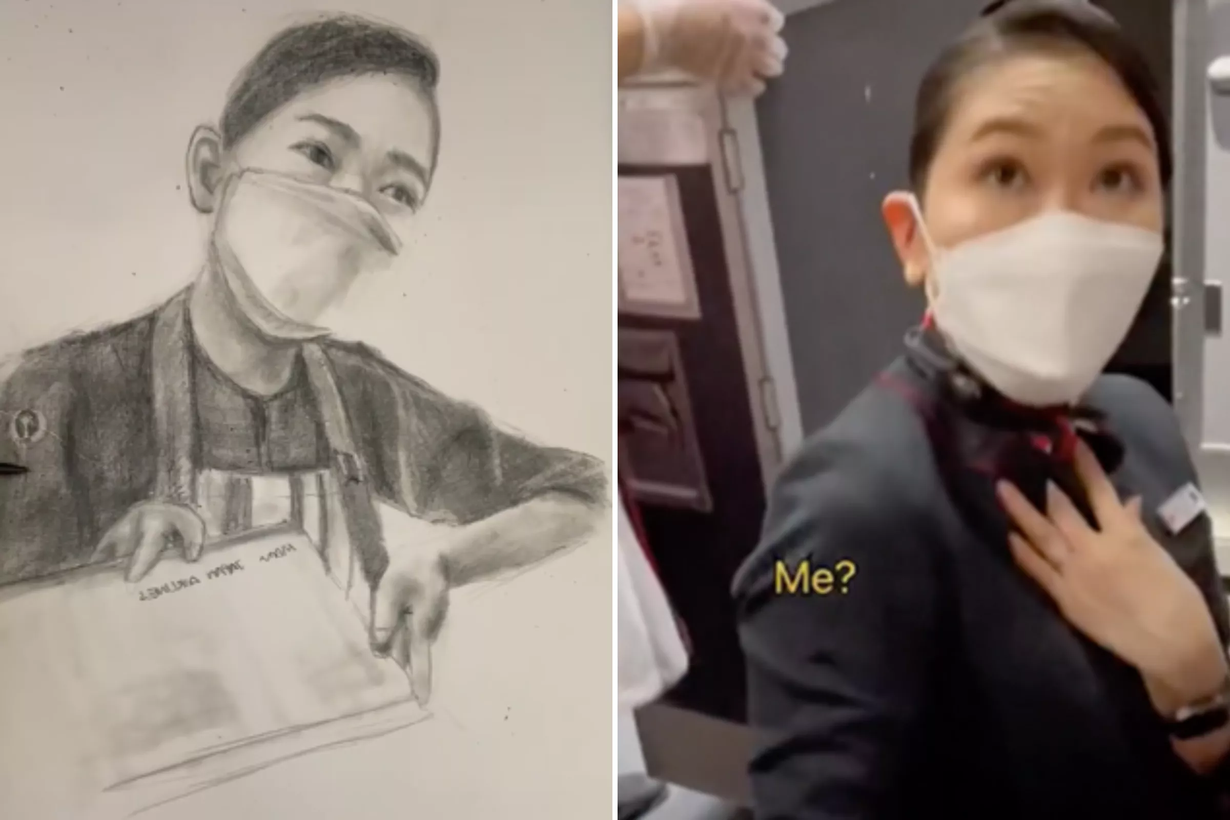 Passenger Amazes Flight Attendant by Drawing Her Mid-Flight: 'Spread Joy' - Vimarsana News