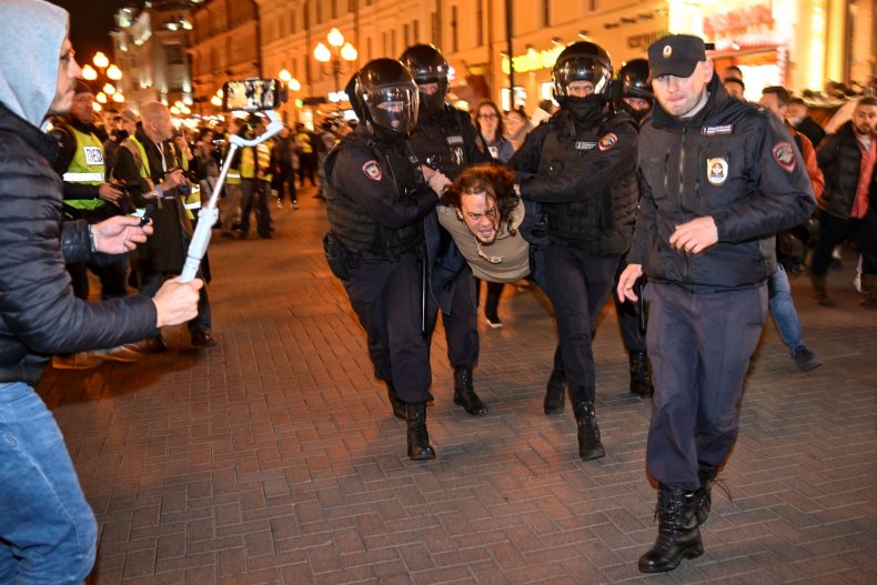 Protesters Arrested Russia