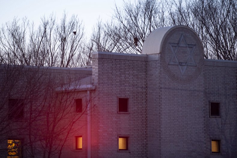 Synagoge in Texas, die angegriffen wurde