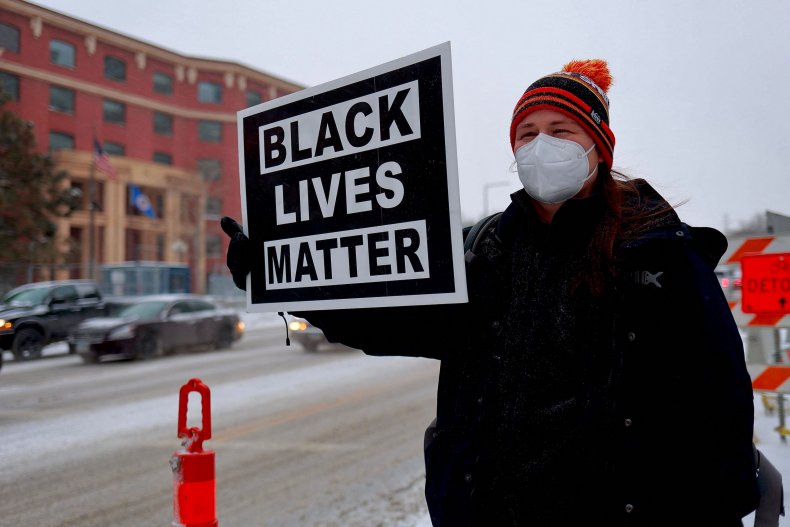 Black Lives Matter protest sign