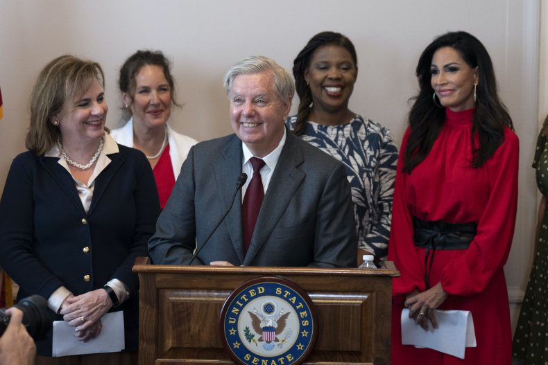 Pressekonferenz zum Abtreibungsgesetz von Lindsey Graham