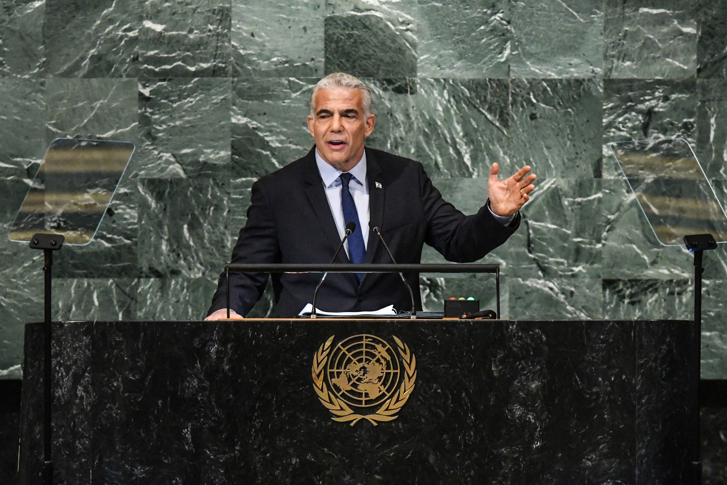 Israeli Right Condemns Lapid Over Two States Speech at U.N.