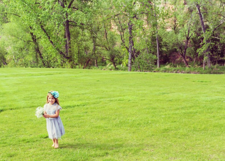 Child crying at wedding