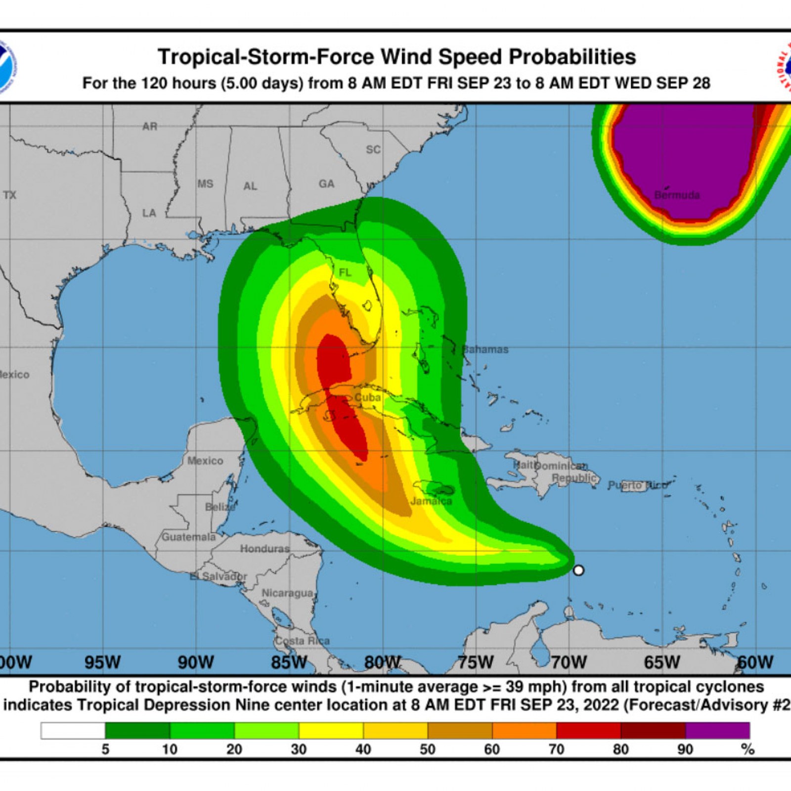 Cyclone 9 Path Tropical Storm 9