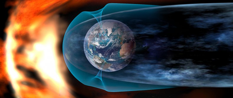 Atmosphere shielding solar flare