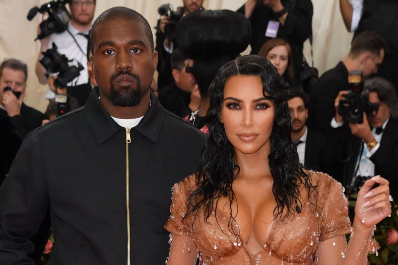 Kanye West y Kim Kardashian antes del divorcio