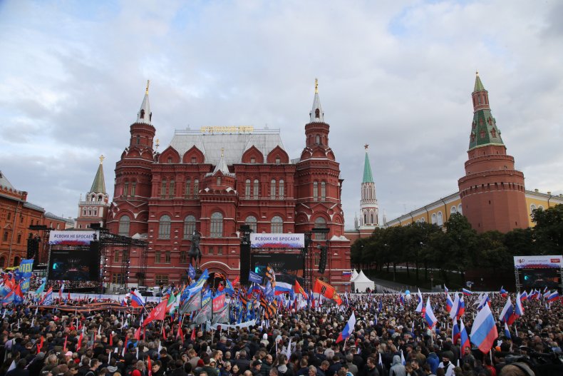 Russia Rally Ukrainian Regions