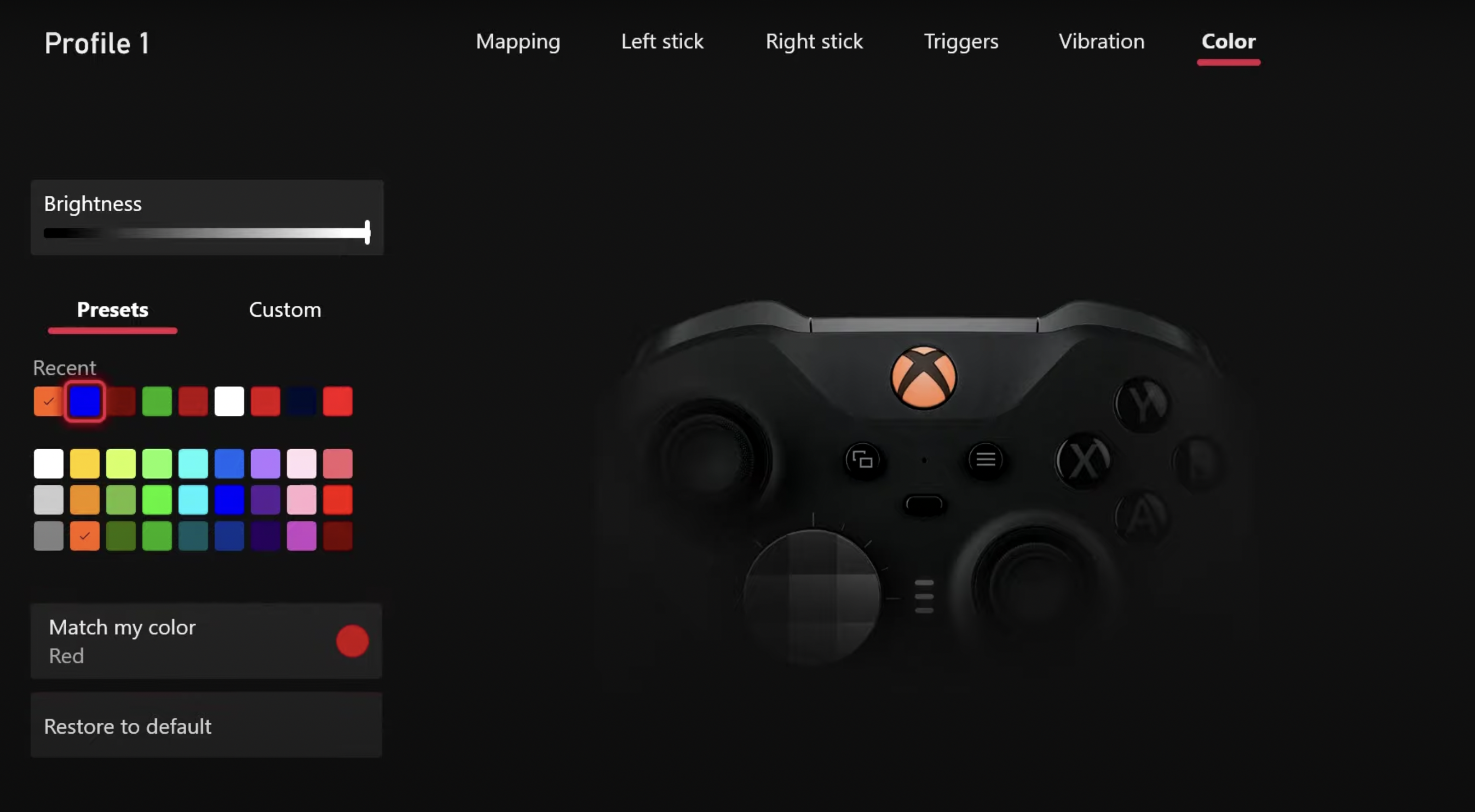 destiny xbox one controller layout