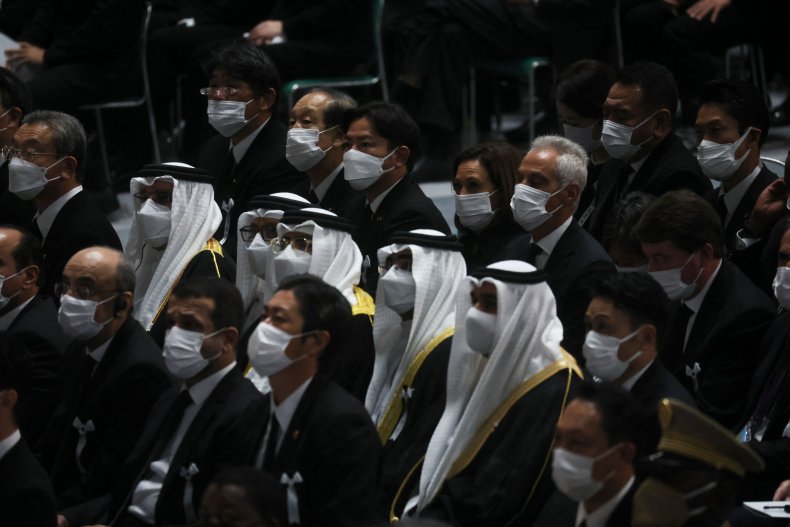 Harris and Emanuel Attend the State Funeral