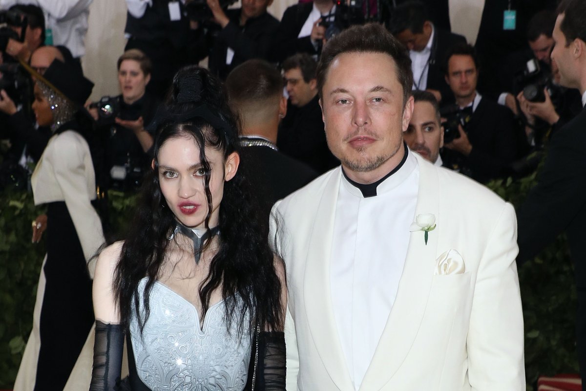 Grimes and Elon Musk in New York