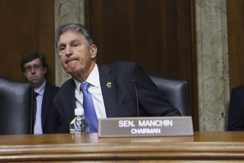Manchin Presides Over Hearing at Senate Office
