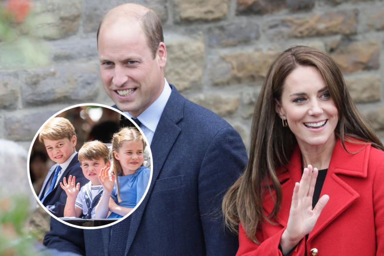 Prince and Princess of Wales with Children