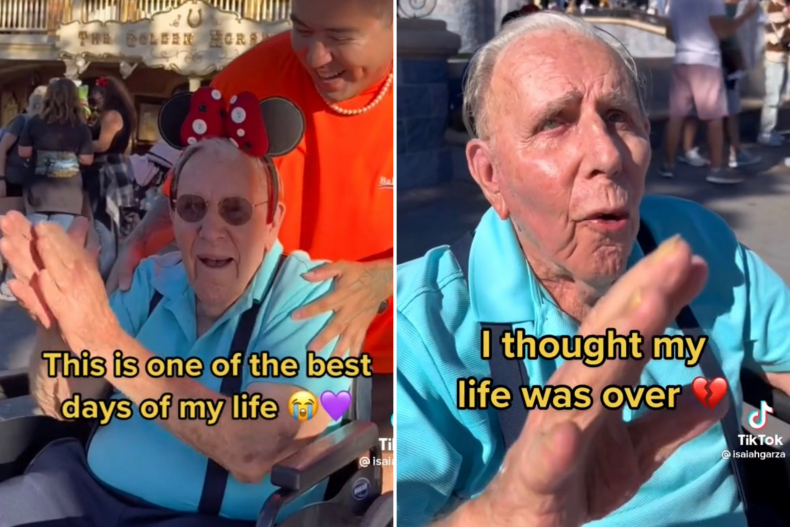100-year-old Mr. Good pictured at Disneyland