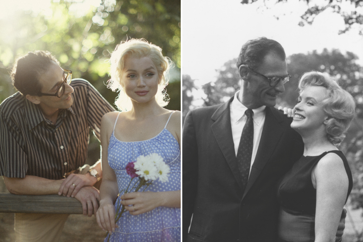 Blonde cast, Arthur Miller and Marilyn Monroe