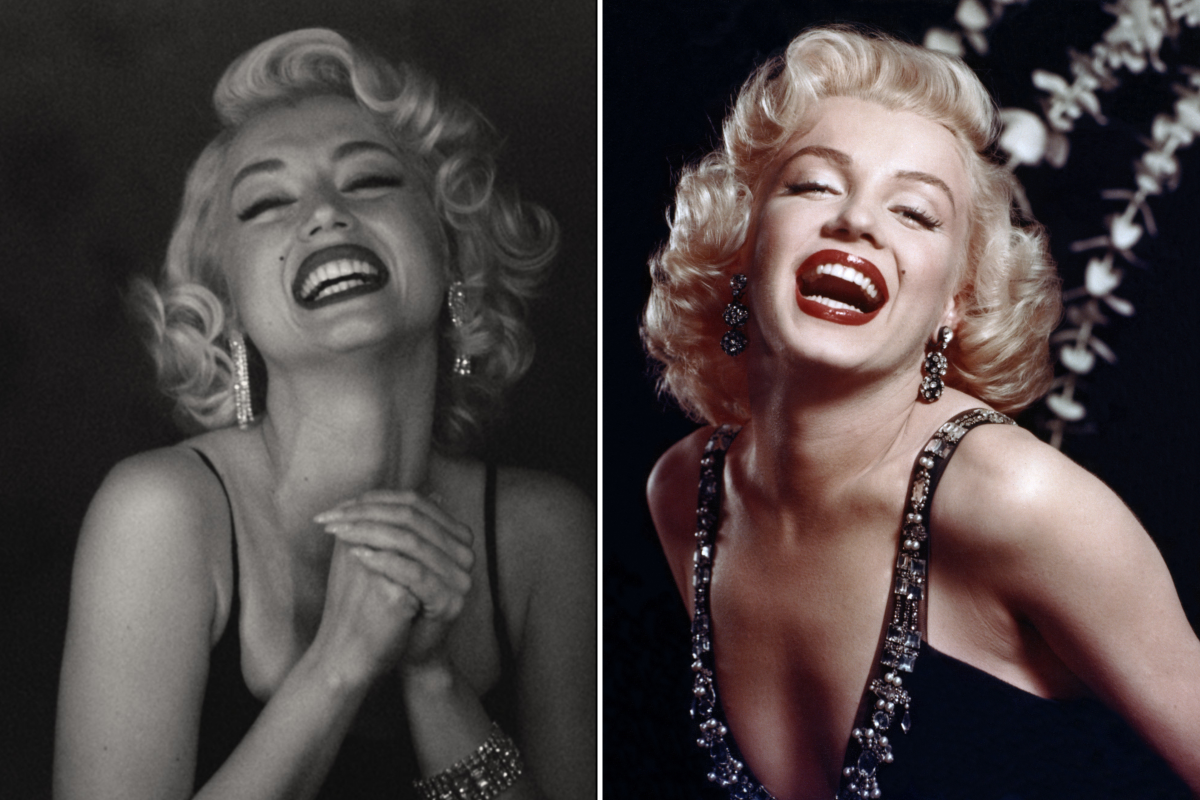 Ana de Armas and Marilyn Monroe