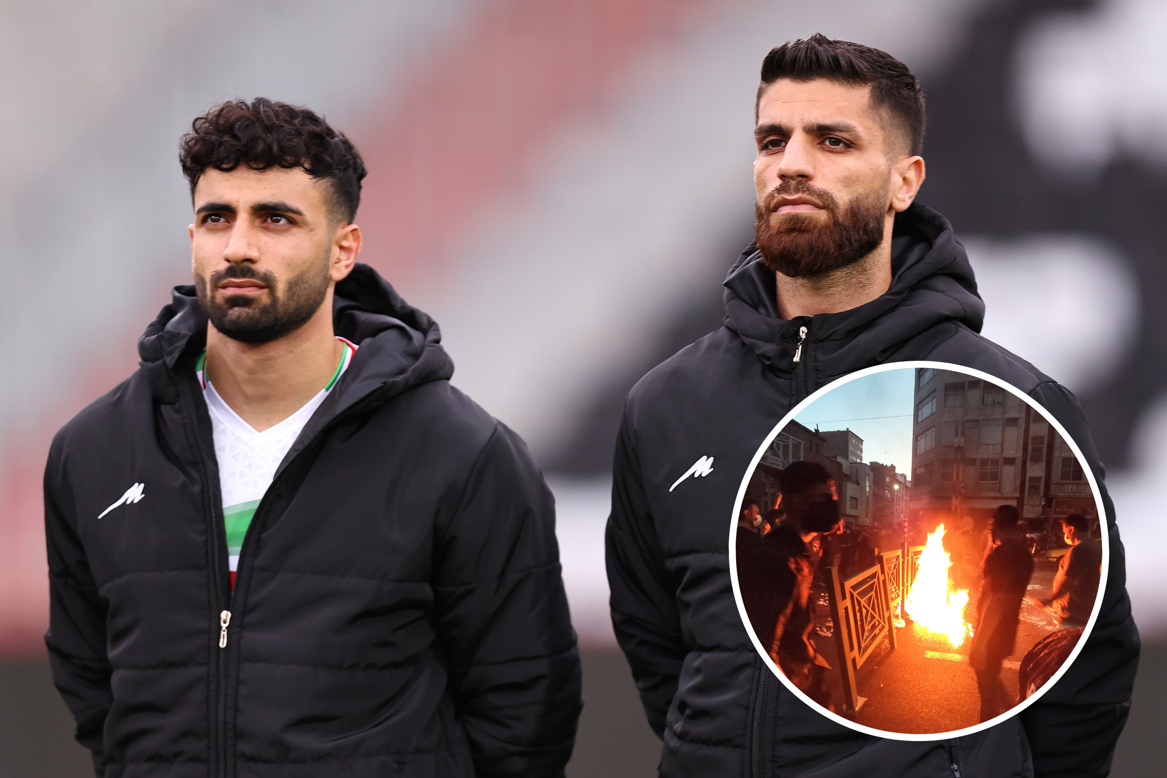 Did Iran's Soccer Team Cover Emblems in Protest Against Government?
