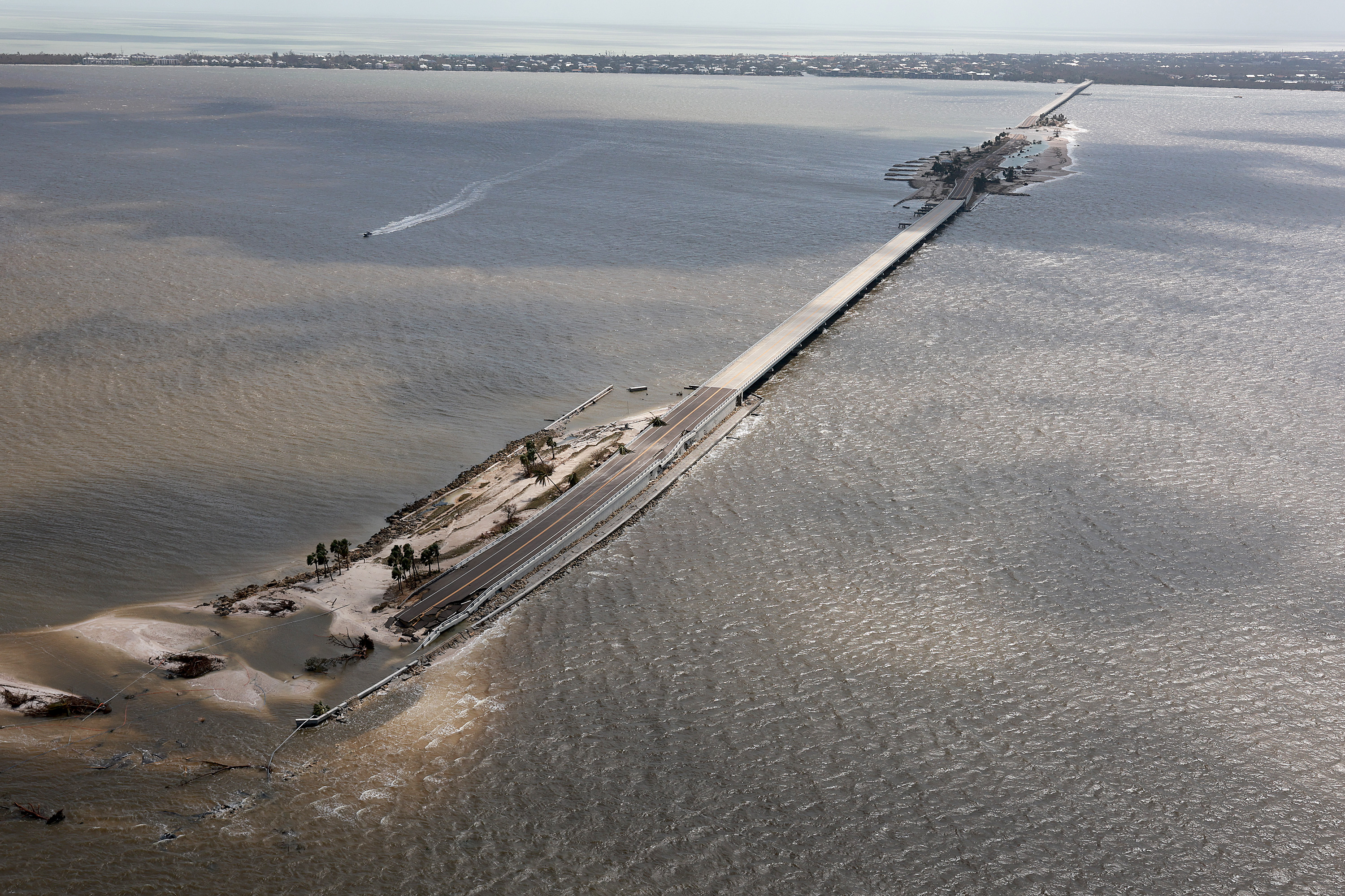 Sanibel Island Forever Changed As Videos Show Hurricane Ian Aftermath   Aerial View Sanibel Causeway Damage 