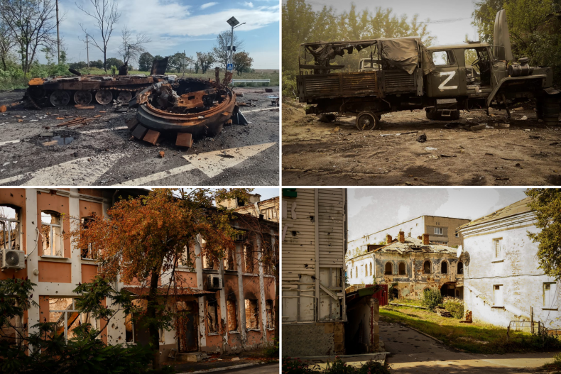 Collection of photos from liberated Izyum, Ukraine