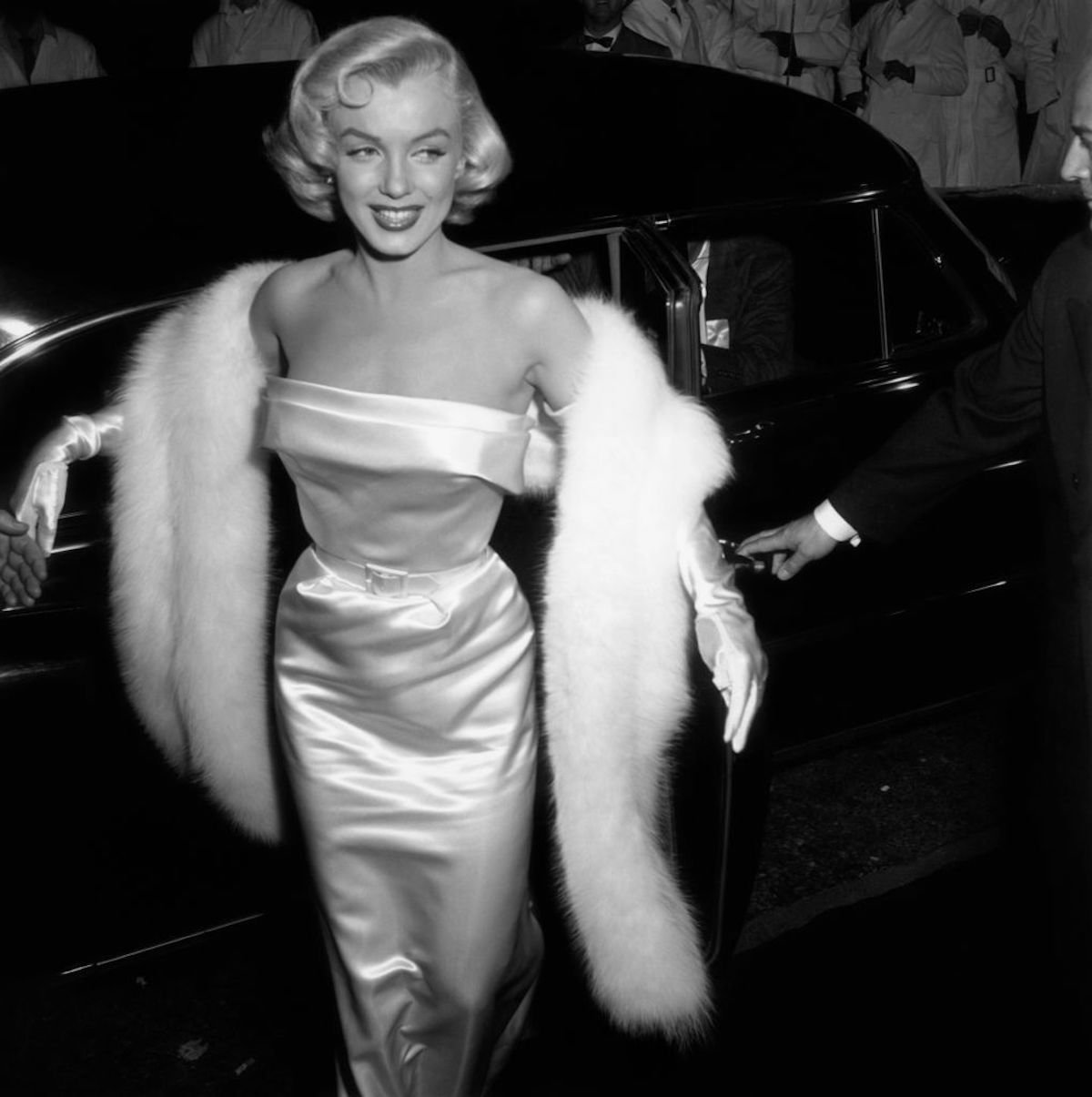 Marilyn Monroe black and white photo