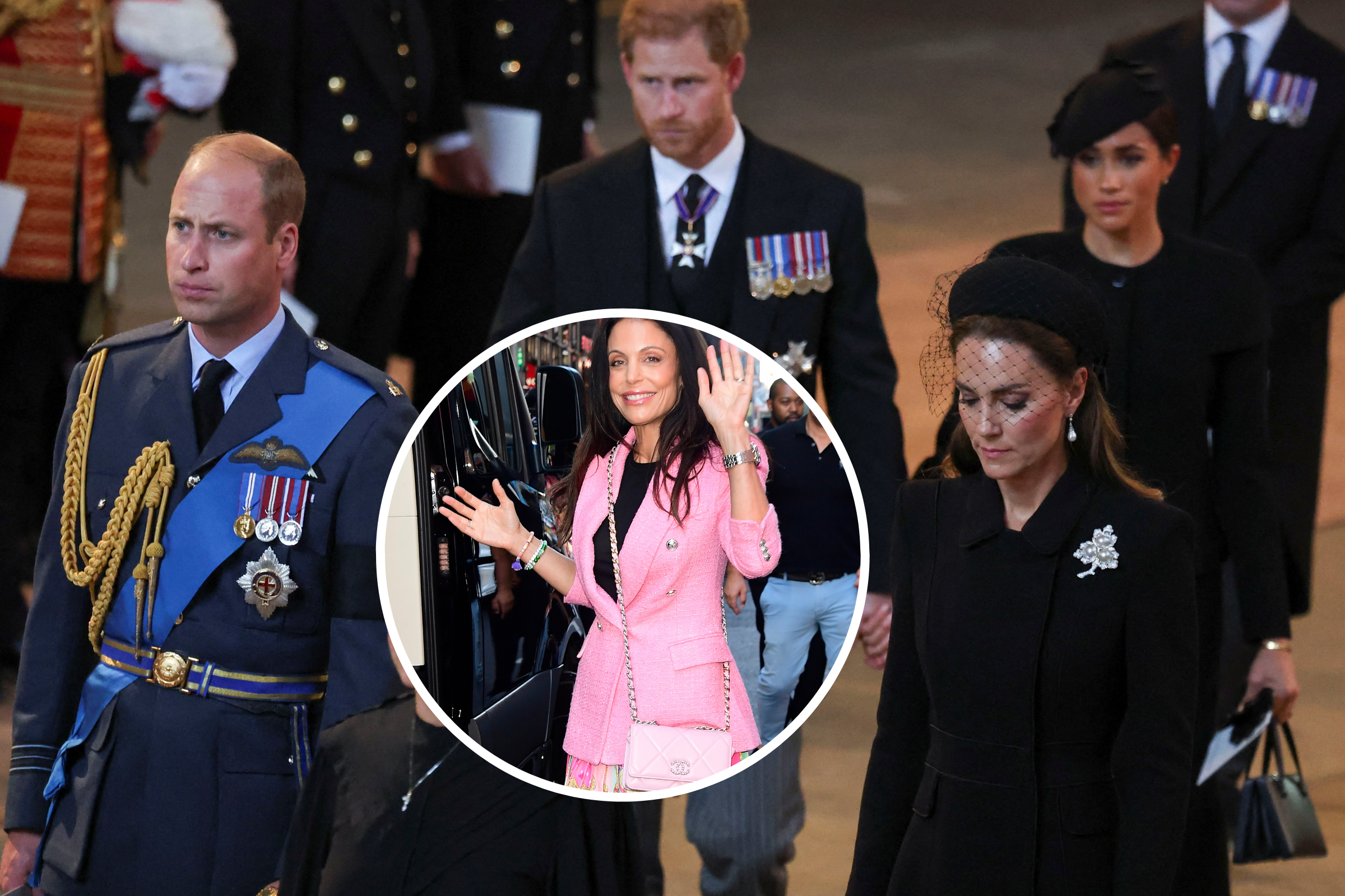 Bethenny Frankel Lashes Out at Meghan Markle Over Funeral Hand-Holding
