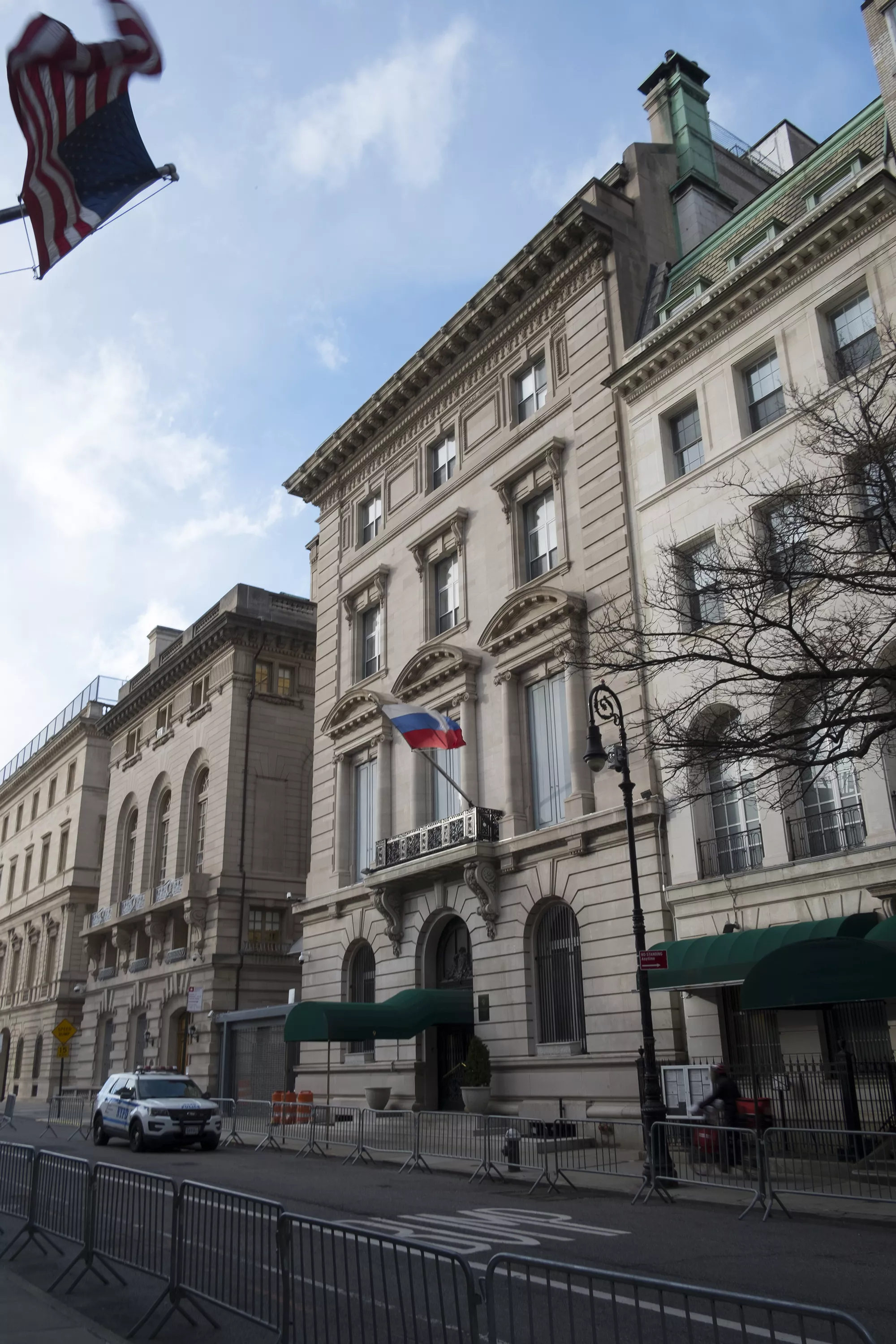 Russian Consulate Vandalized with Red Paint as Putin Declares Annexation - Vimarsana News