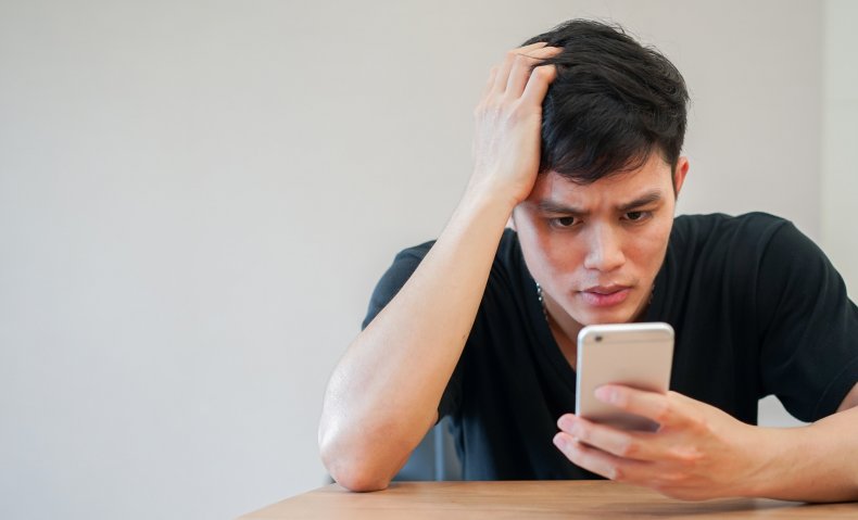 Man stunned at text from mother