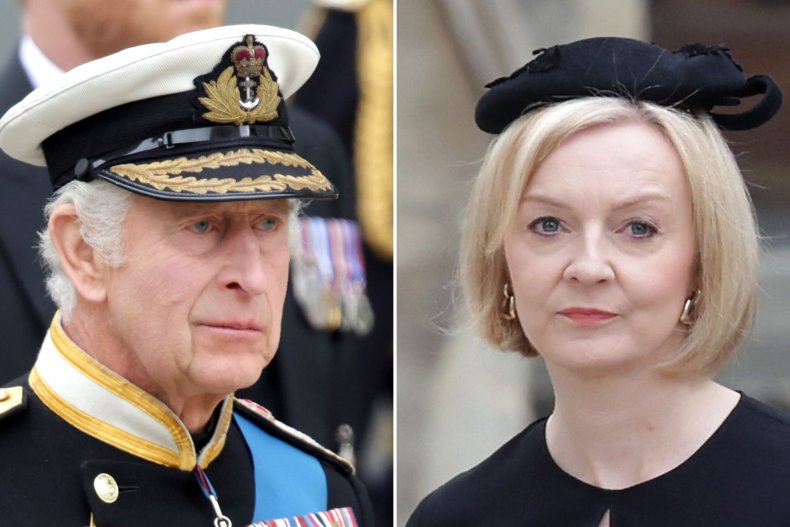 King Charles and Liz Truss