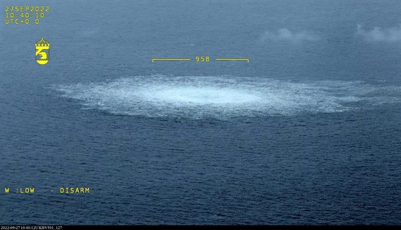 Damaged Nord Pipeline Sabotage