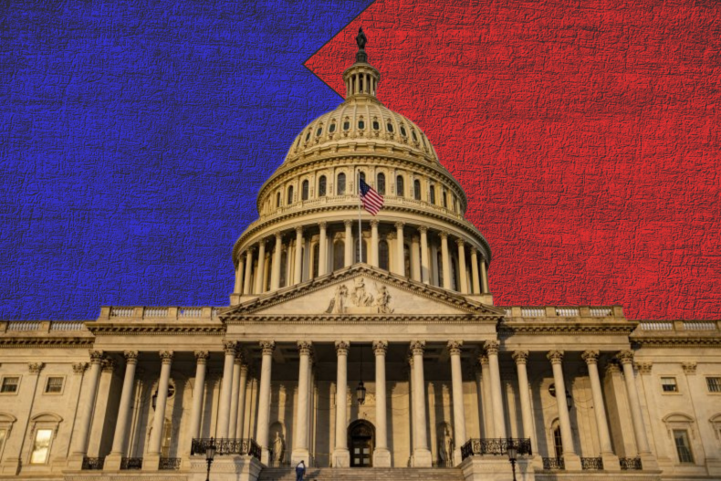 Capitol Building Blue vs. Red