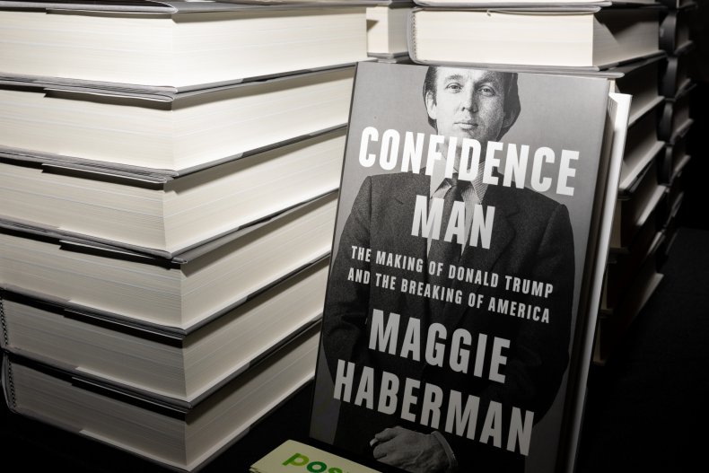 Copies of "Confidence man," book about Trump