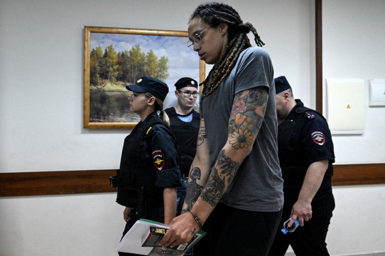 Brittney Griner in Handcuffs 