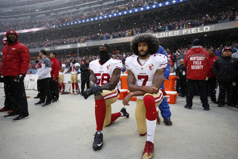 Colin Kaepernick kneeling