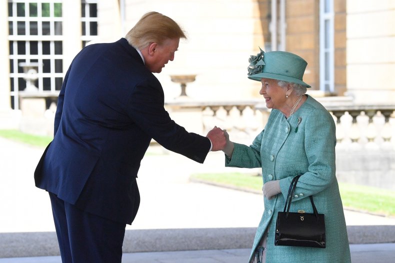Donald Trump and Queen Elizabeth II