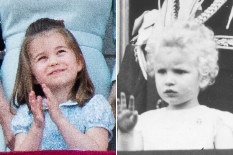 Princess Charlotte and Princess Anne Balcony Moments