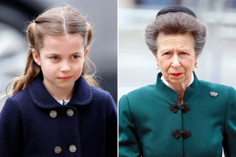 Princess Charlotte and Princess Anne 2022