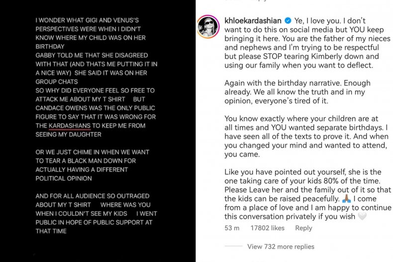 Kanye West's claims challenged by Khloé Kardashian