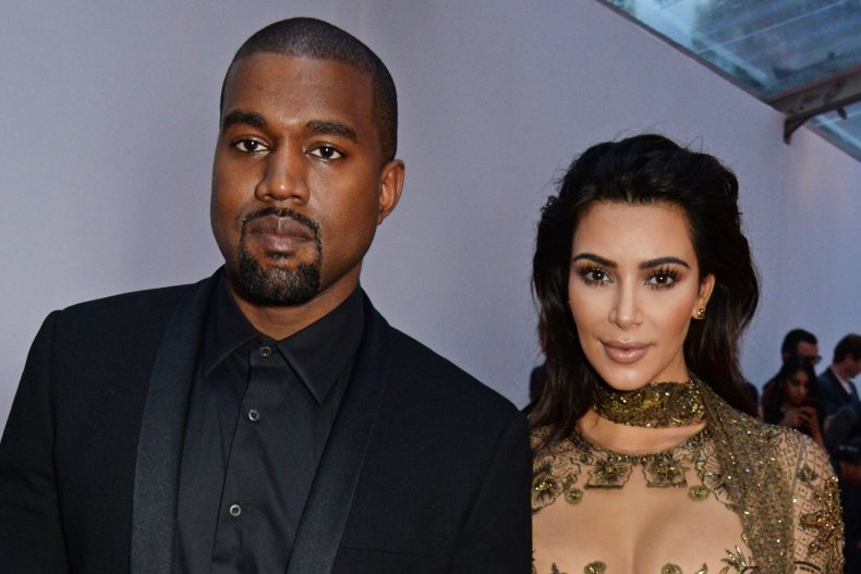 Kanye West and Kim Kardashian before divorce