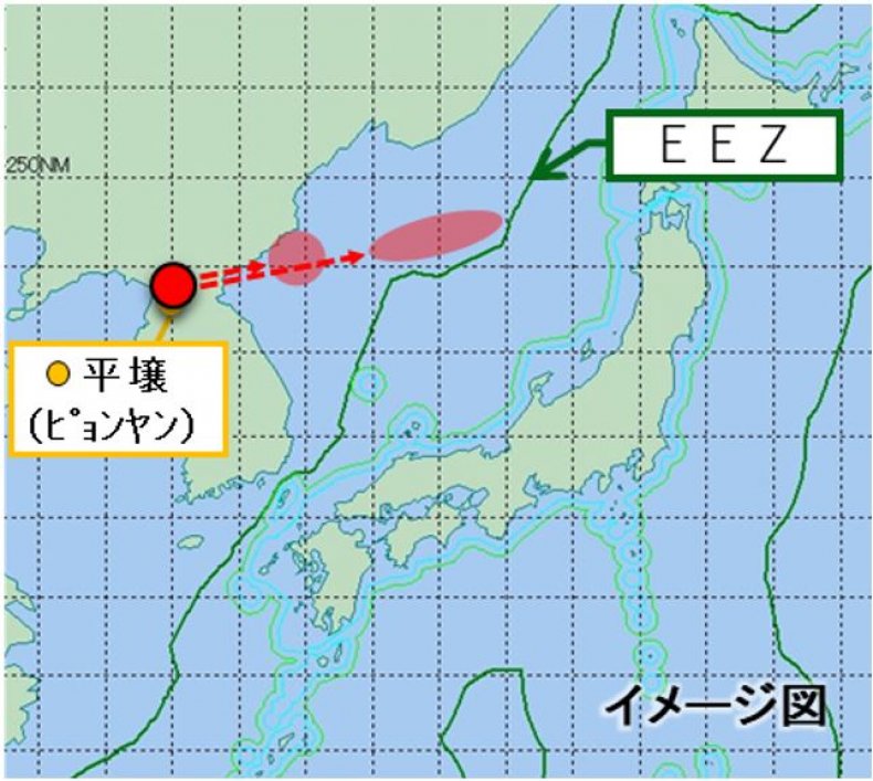 North, Korea, October, 5, missile, launches, map