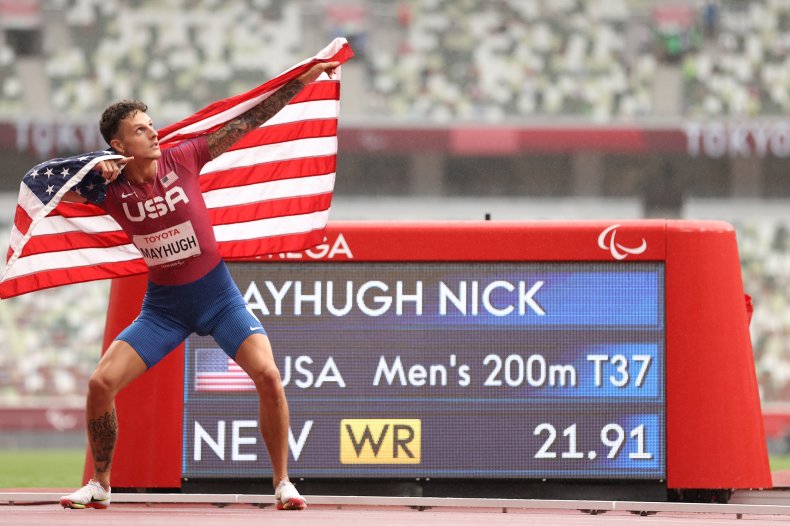 Nick Mayhugh at 2020 Tokyo Paralympic Games.
