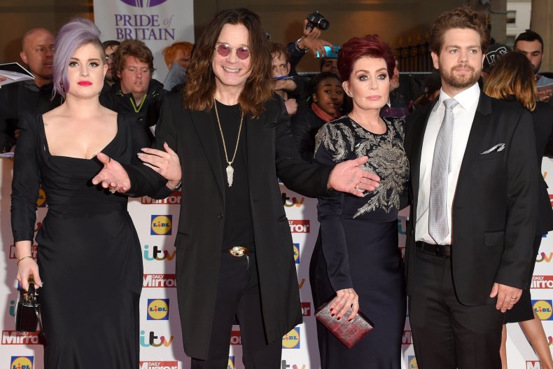 Ozzy Osbourne, Sharon Osbourne and their children