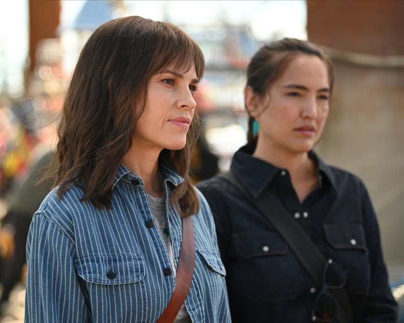 Hilary Swank and Grace Dove