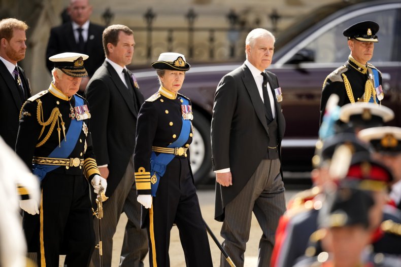 Prince Andrew During Queen's State Funeral
