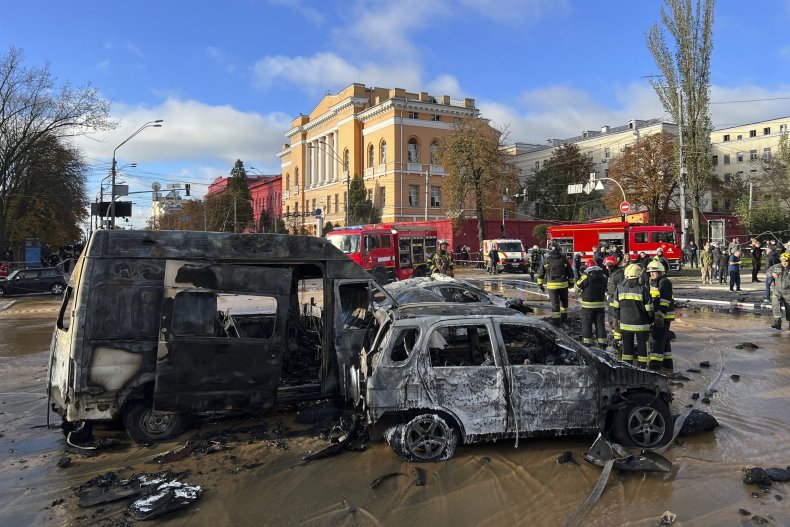 Damage in Kyiv