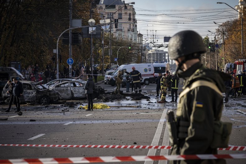 Bombardeo terrorista en Kyiv